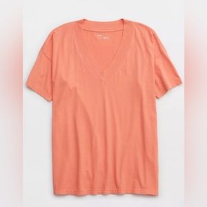 Aerie V-Neck Oversized Boyfriend Tee